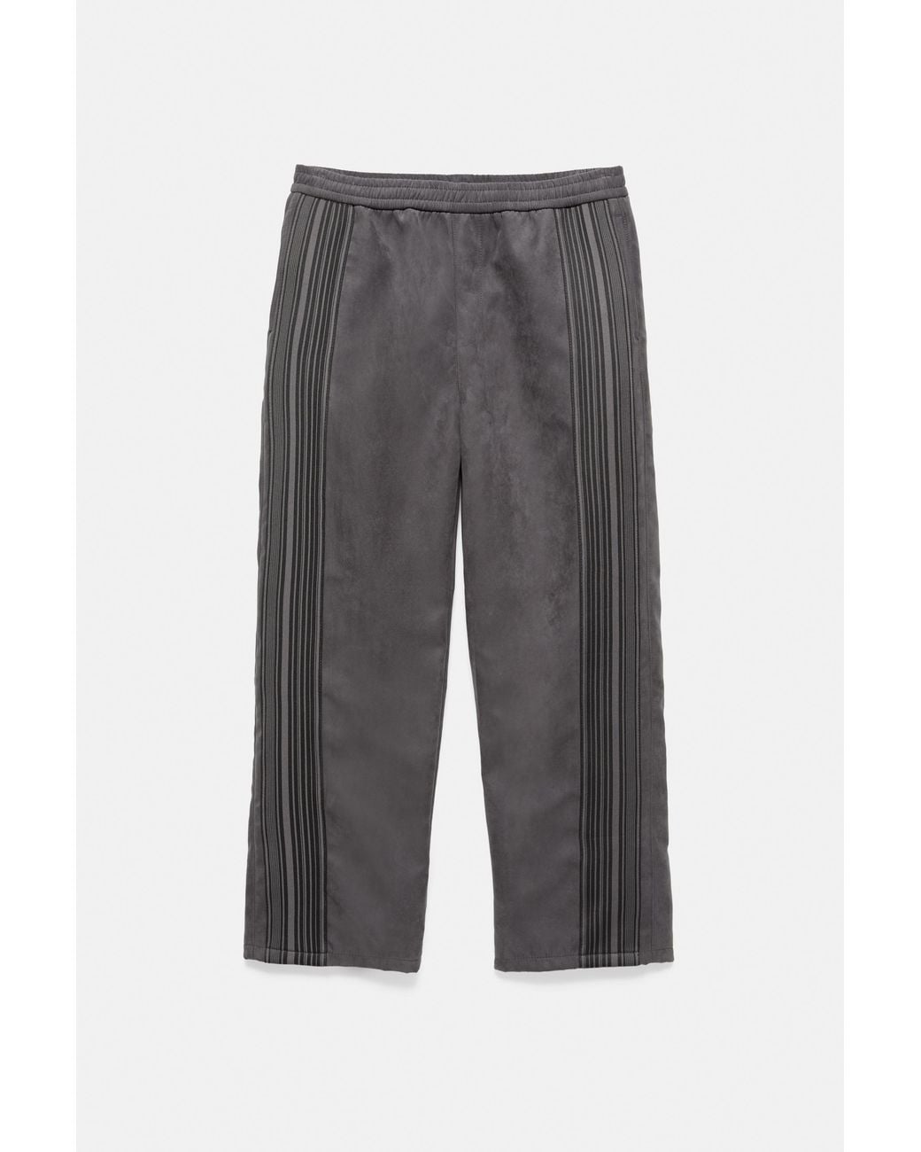 Pull&Bear Blue Faux Suede Jogging Trousers for men