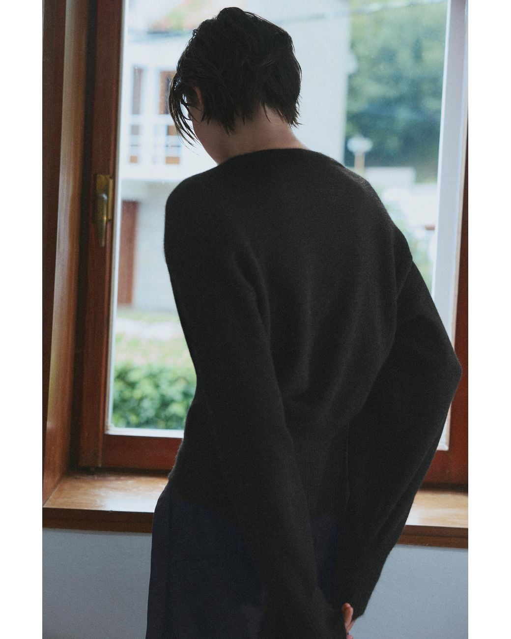 Pull&Bear Black Jumper With Padded Shoulders