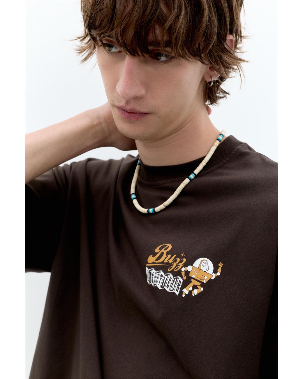 Pull&Bear Black Oversize Toy Story T-Shirt for men