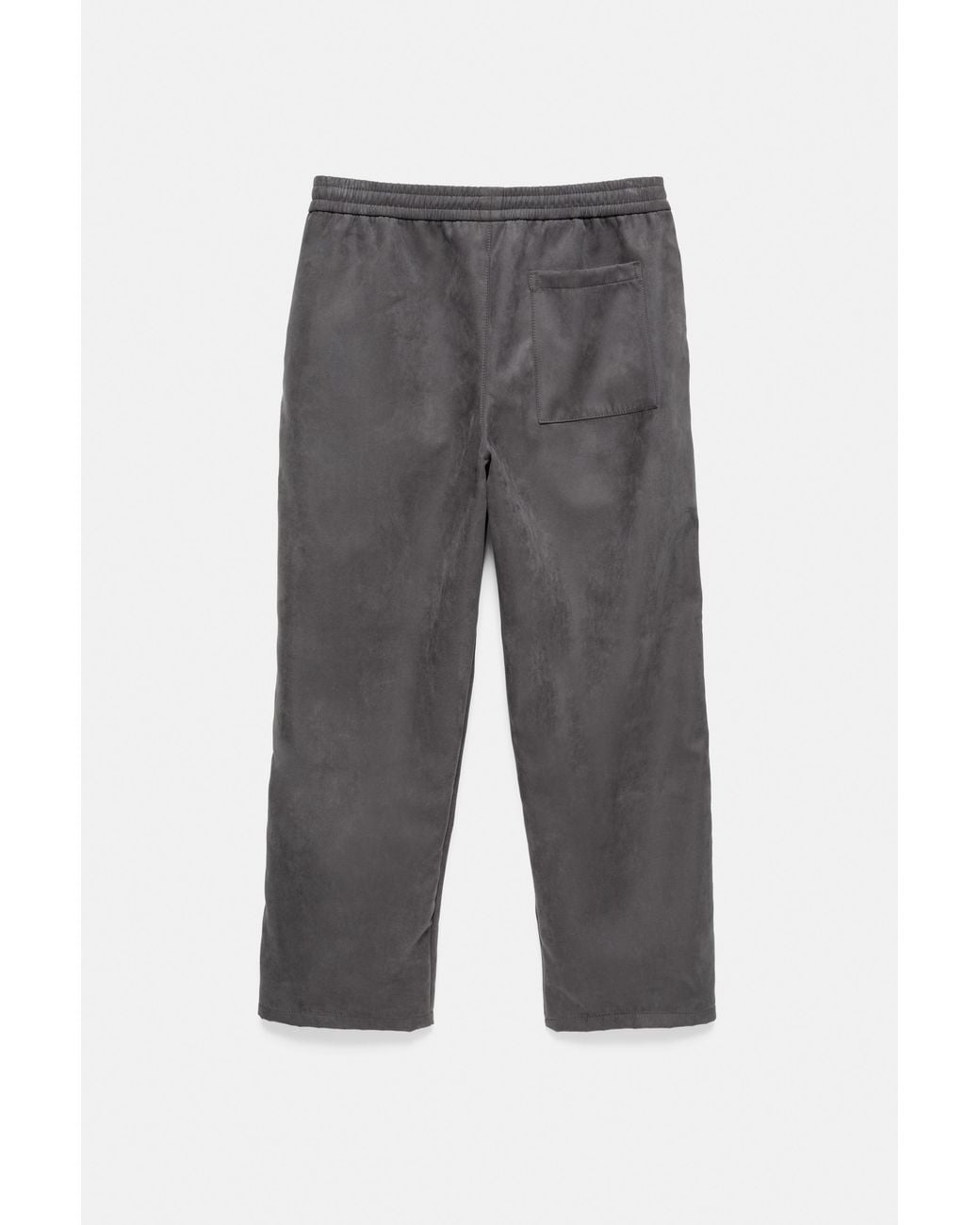 Pull&Bear Blue Faux Suede Jogging Trousers for men