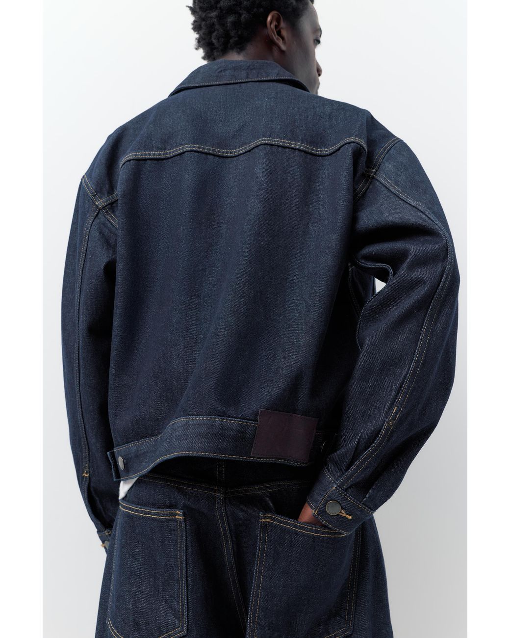 Pull&Bear Denim Truckerjack in het Blue voor heren