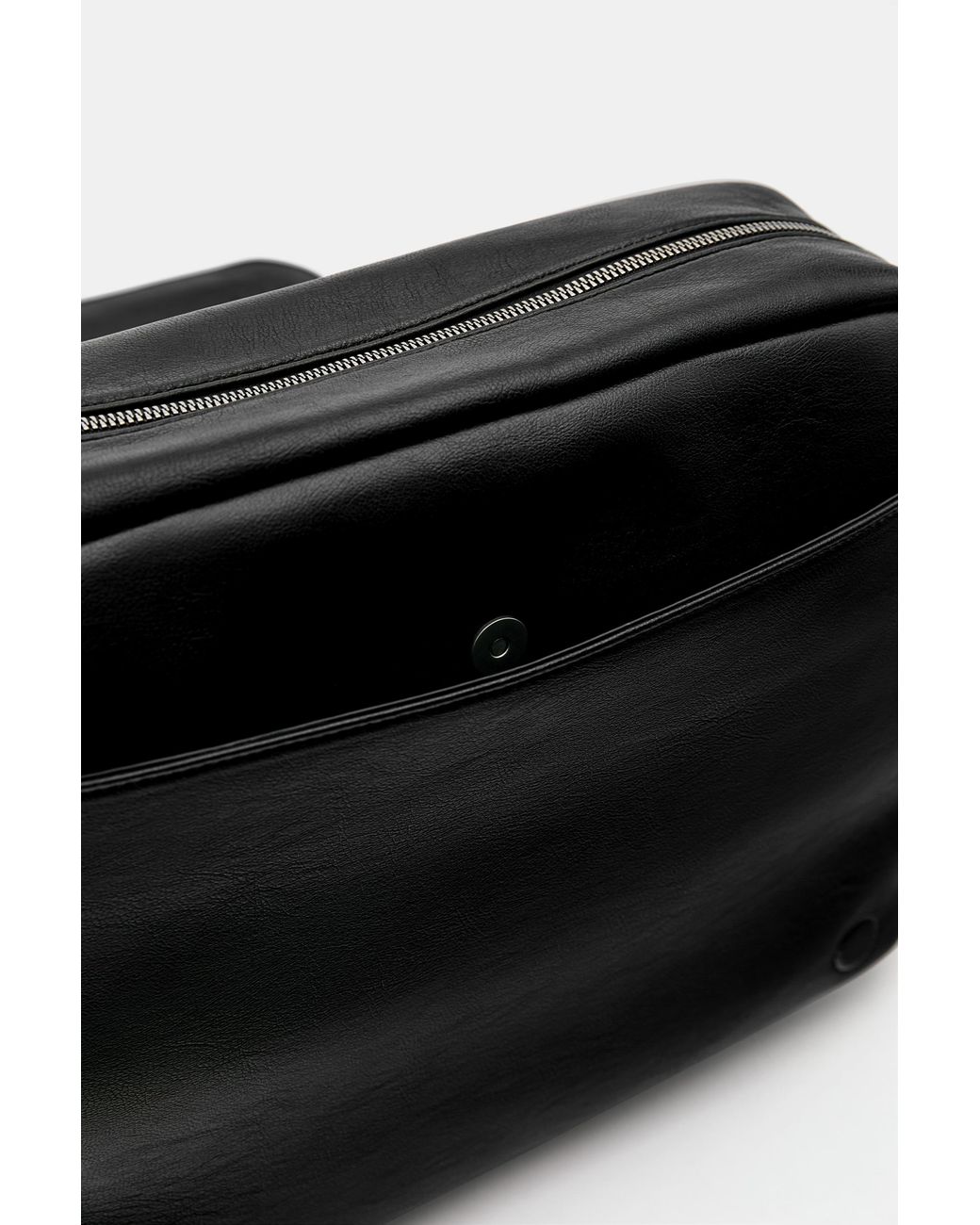 Pull&Bear Black Oscar Ouyang Suede Crossbody Bag for men