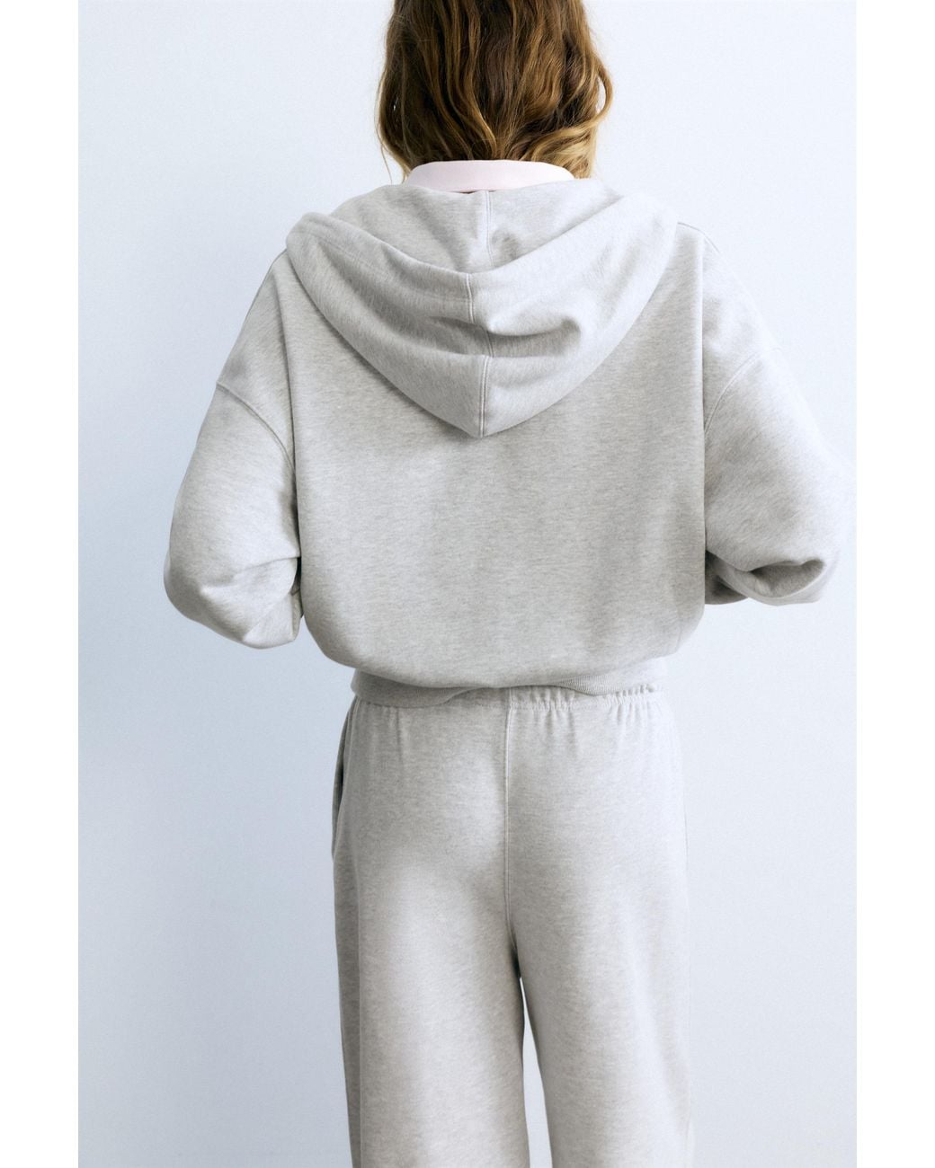 Pull&Bear Gray Zipped Hoodie