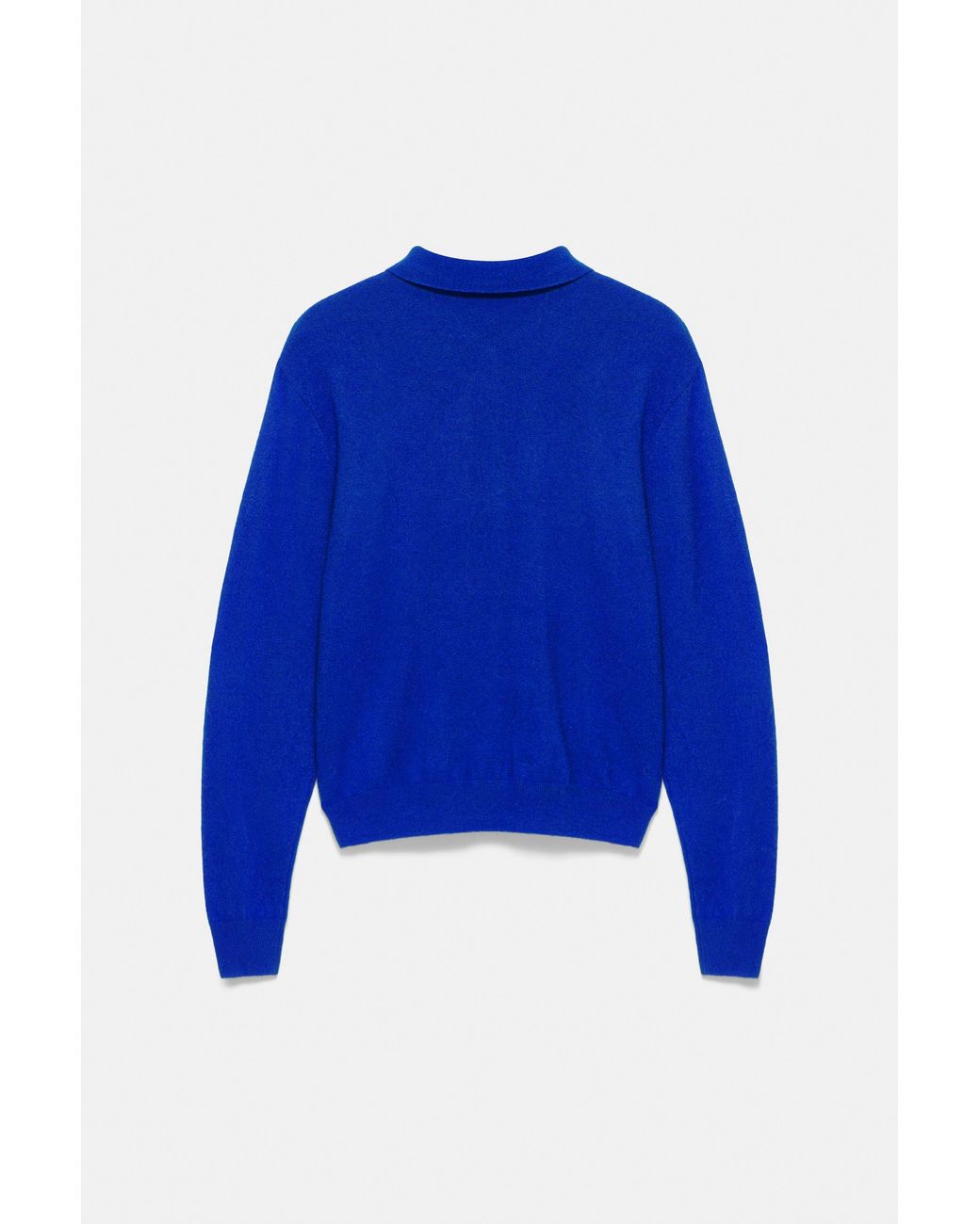 Pullover Con Collo A Polo di Pull&Bear in Blue