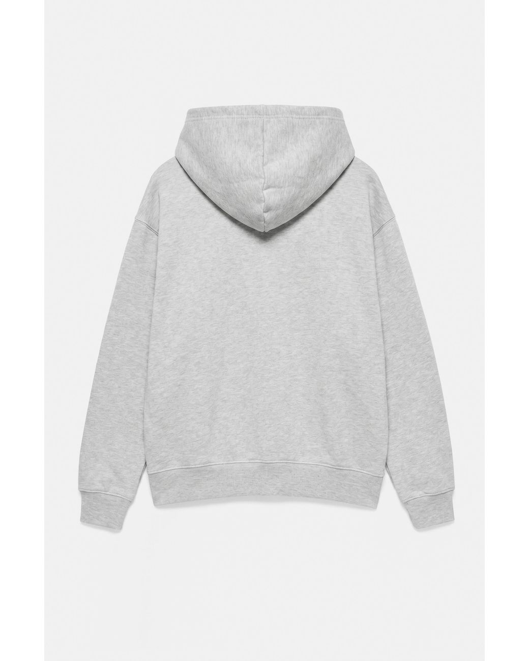 Pull&Bear Gray Basic Hoodie for men