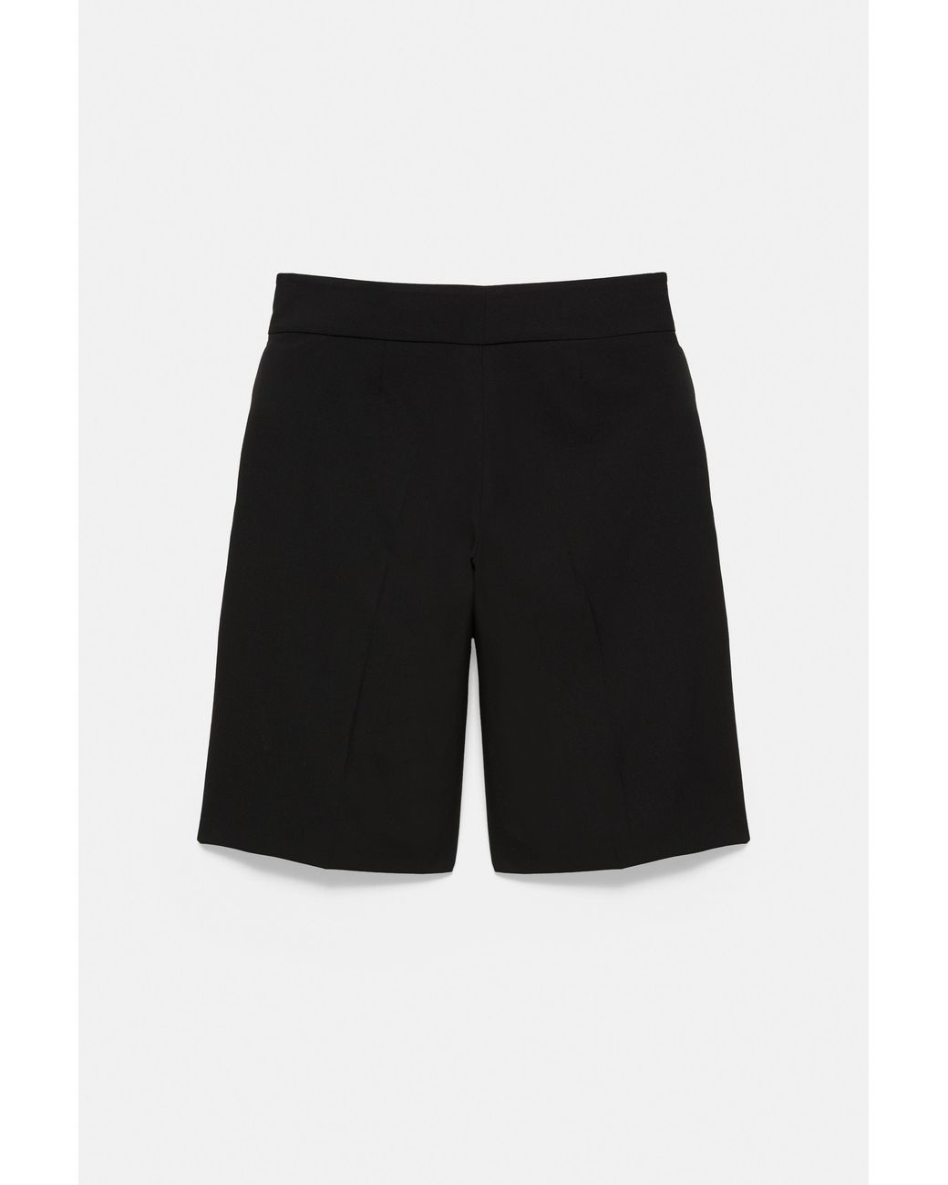 Pull&Bear Black Tailored Bermuda Shorts