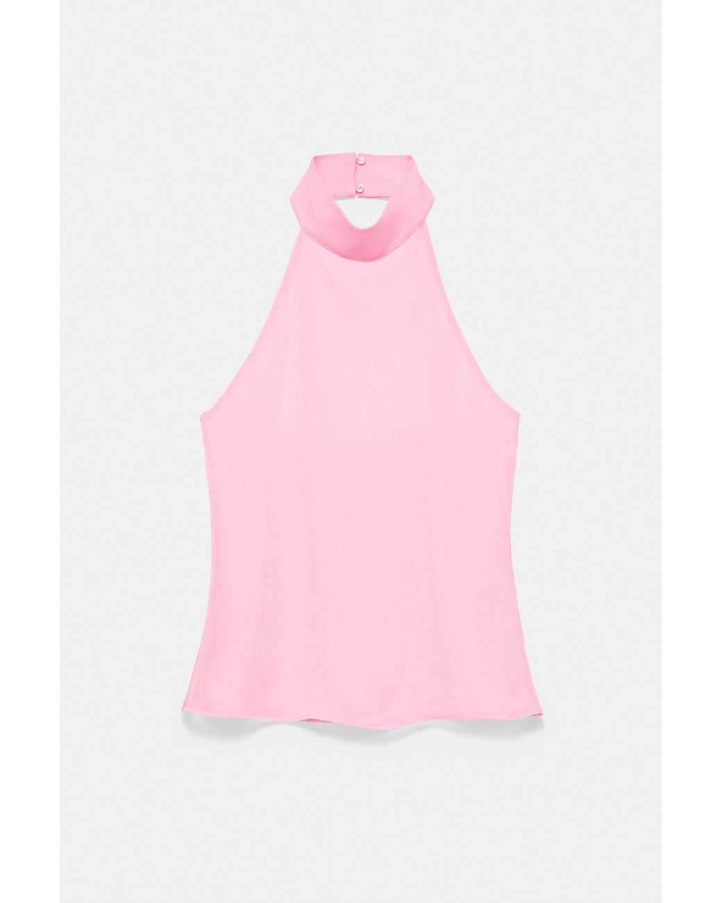 Pull&Bear Pink Flowing Halter Top