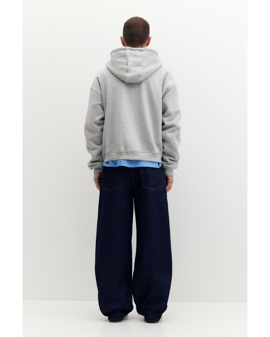 Pull&Bear Capuchonsweater Met Rits in het Gray voor heren