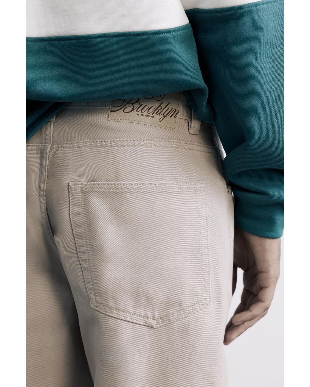 Pantalon Droit Pull&Bear pour homme en coloris Blue
