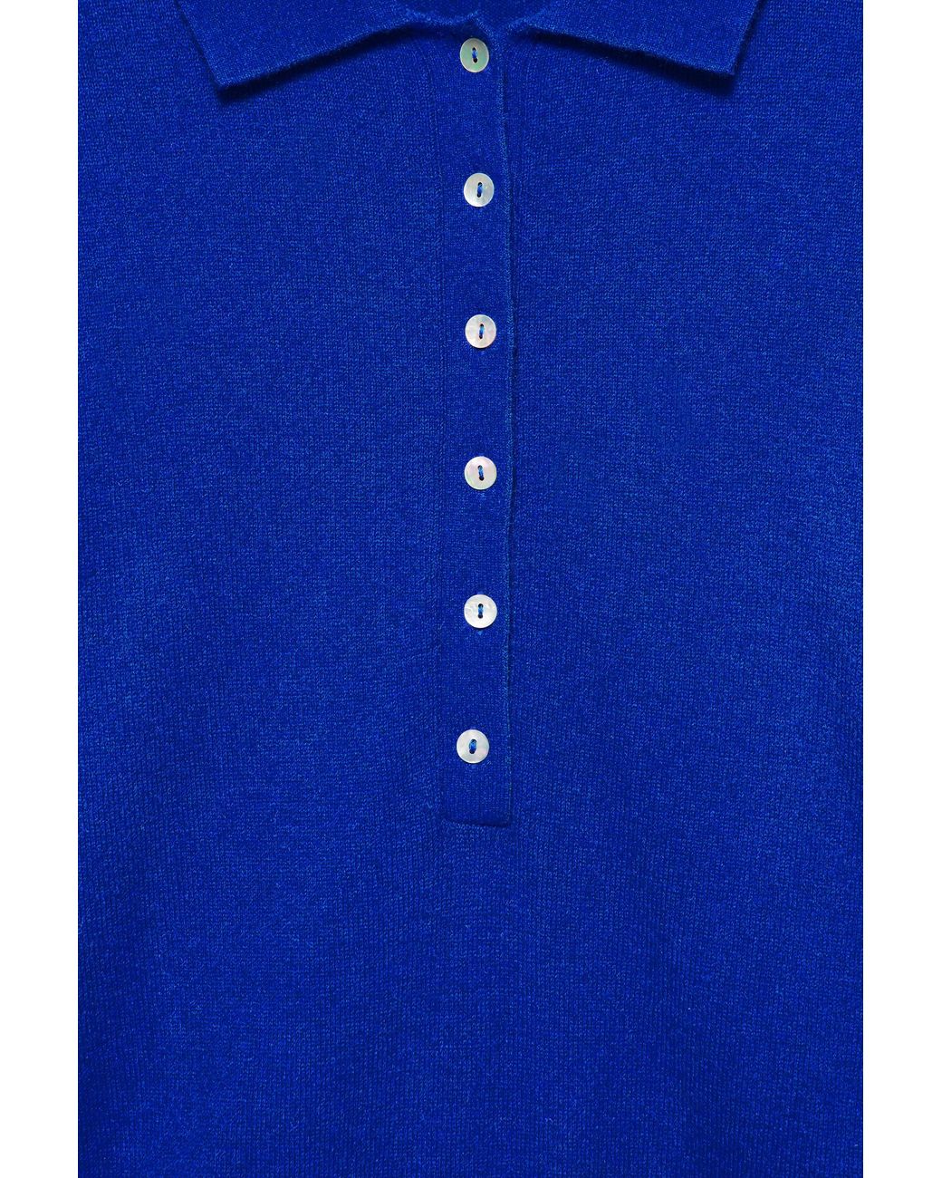 Pullover Con Collo A Polo di Pull&Bear in Blue
