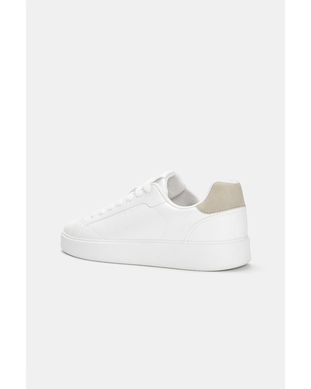 Pull&Bear Black Basic Trainers With Detail for men