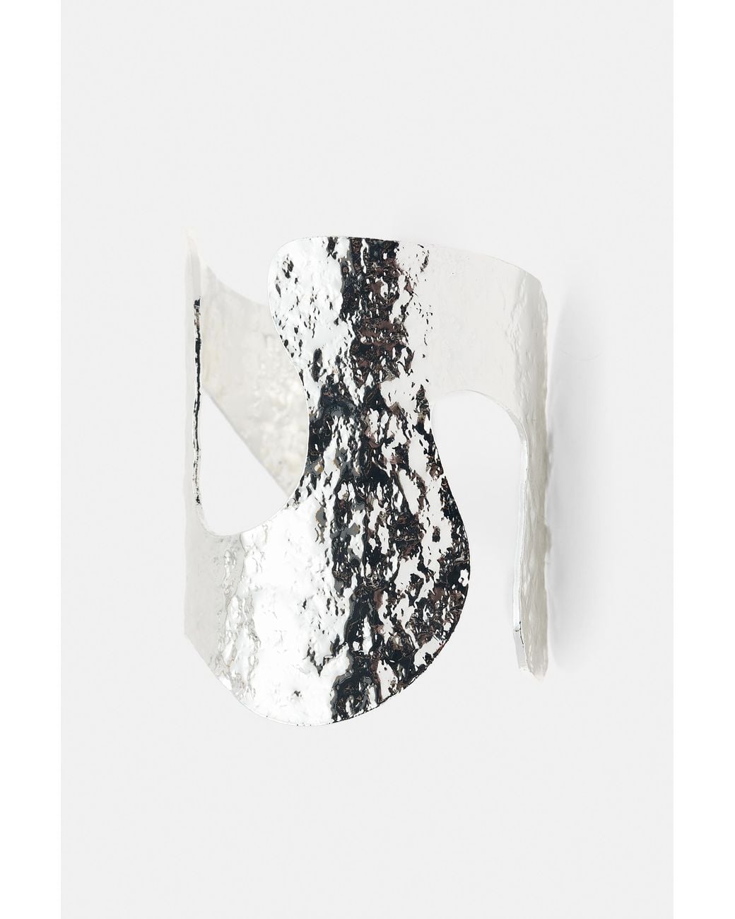 Pull&Bear White Curved Textured Arm Cuff