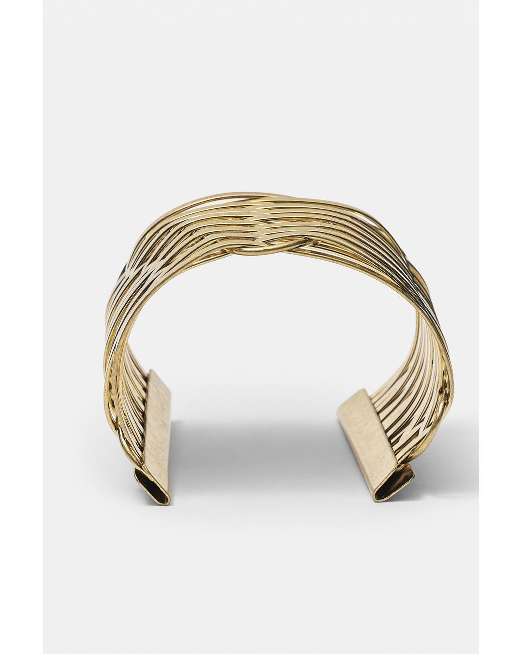 Pull&Bear Metallic Bar Cuff Bracelet