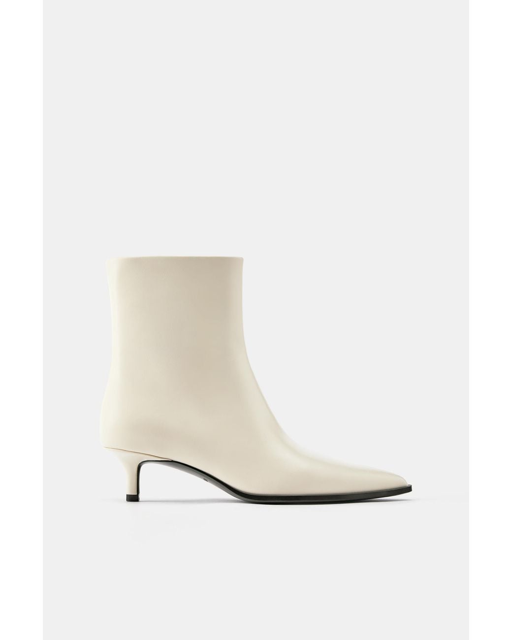 Pull&Bear Brown Kitten Heel Ankle Boots