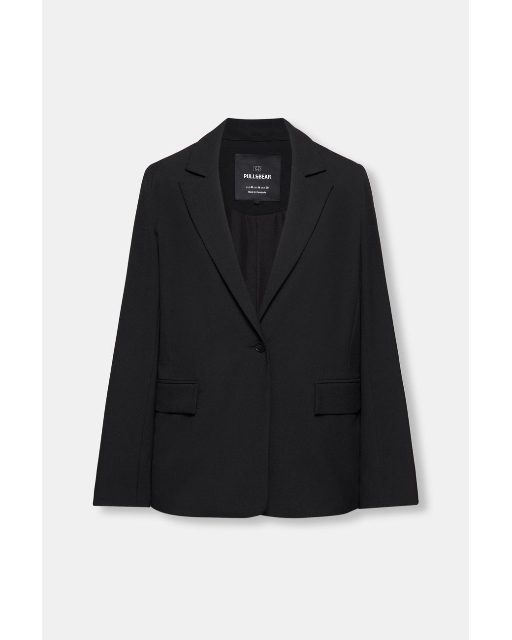 Blazer Basique Pull&Bear en coloris Black