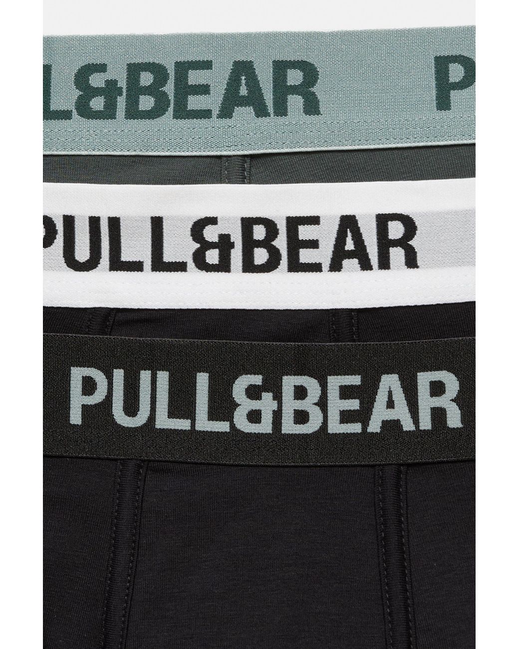 Pull&Bear Black Pack Of 3 Boxers for men