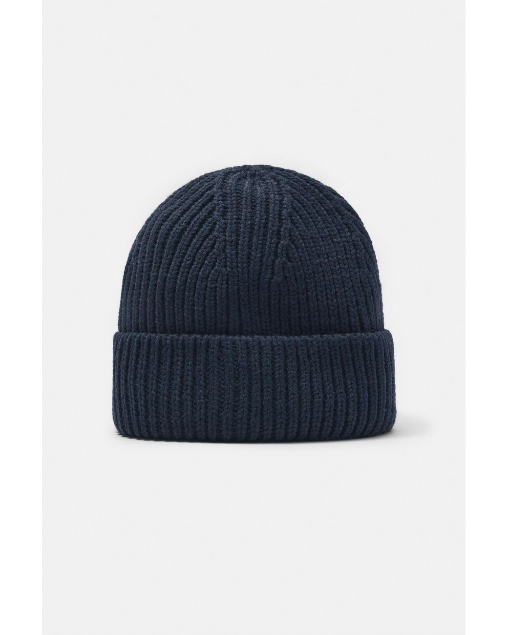 Pull&Bear Blue Chunky Knit Beanie for men