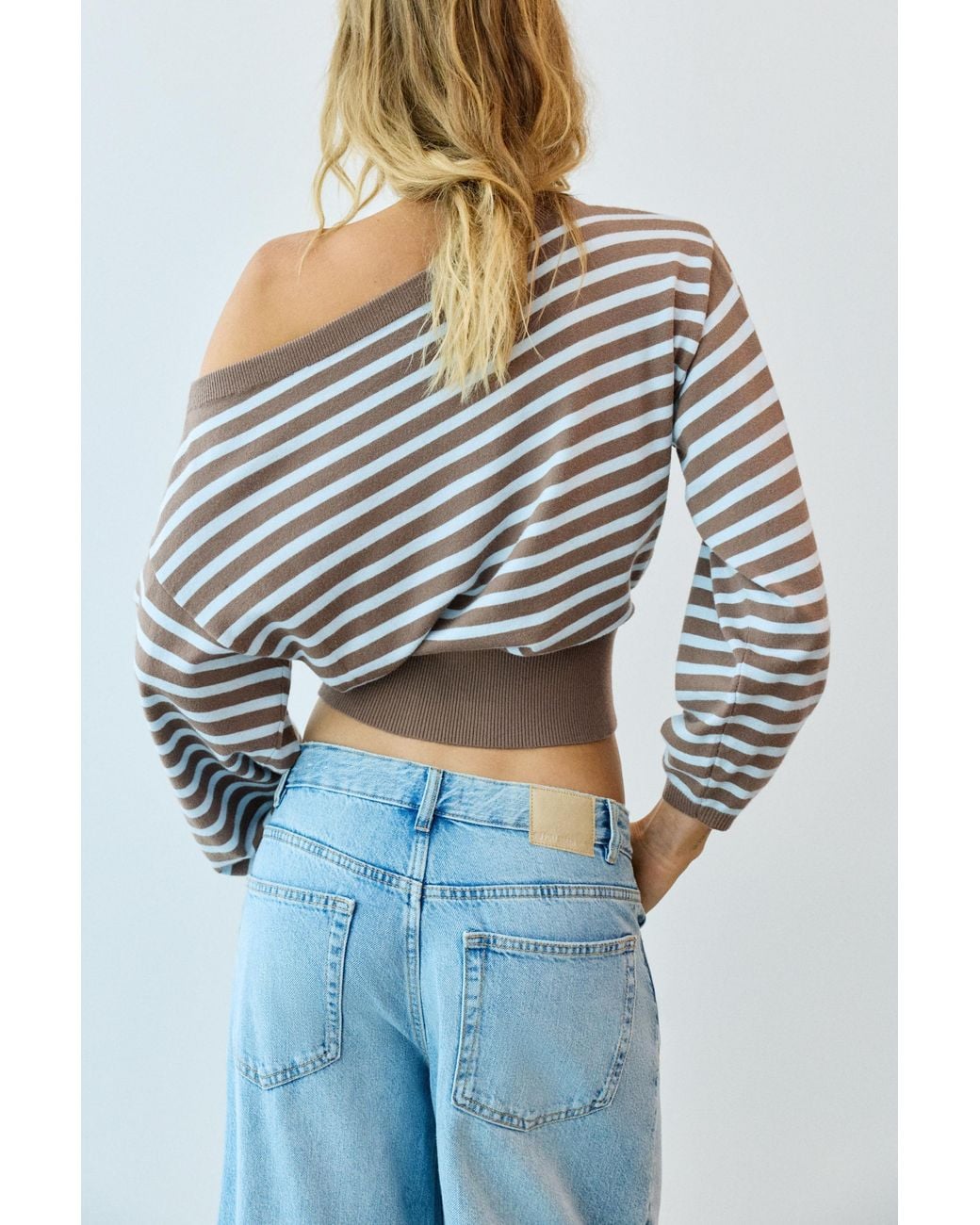 Pull À Encolure Asymétrique Pull&Bear en coloris Blue