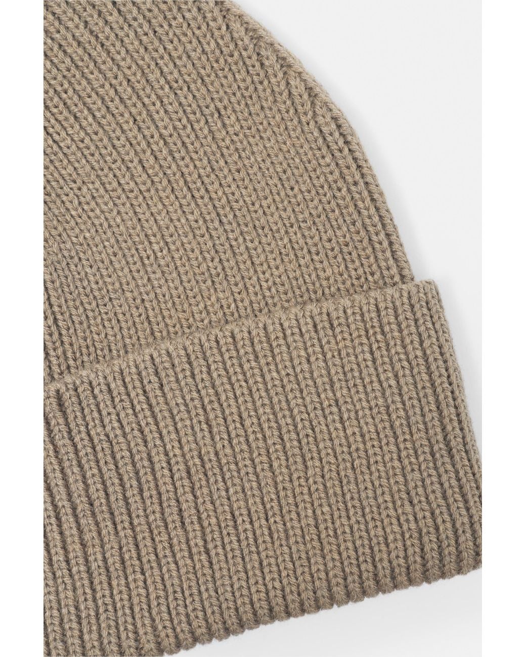Pull&Bear Natural Basic Beanie for men
