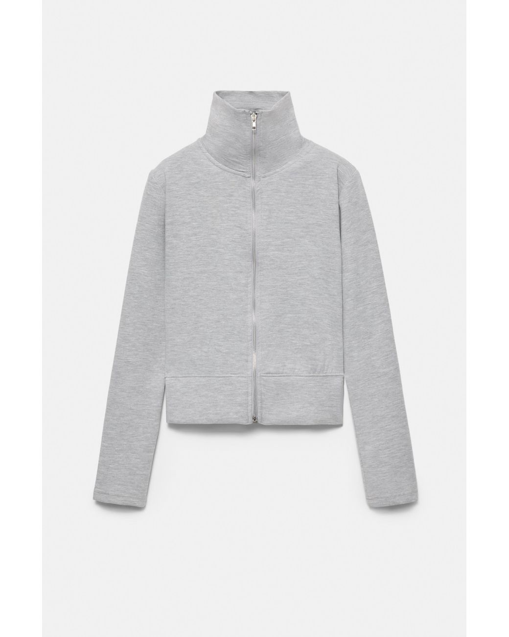 Pull&Bear Gray Zip-Up Jacket