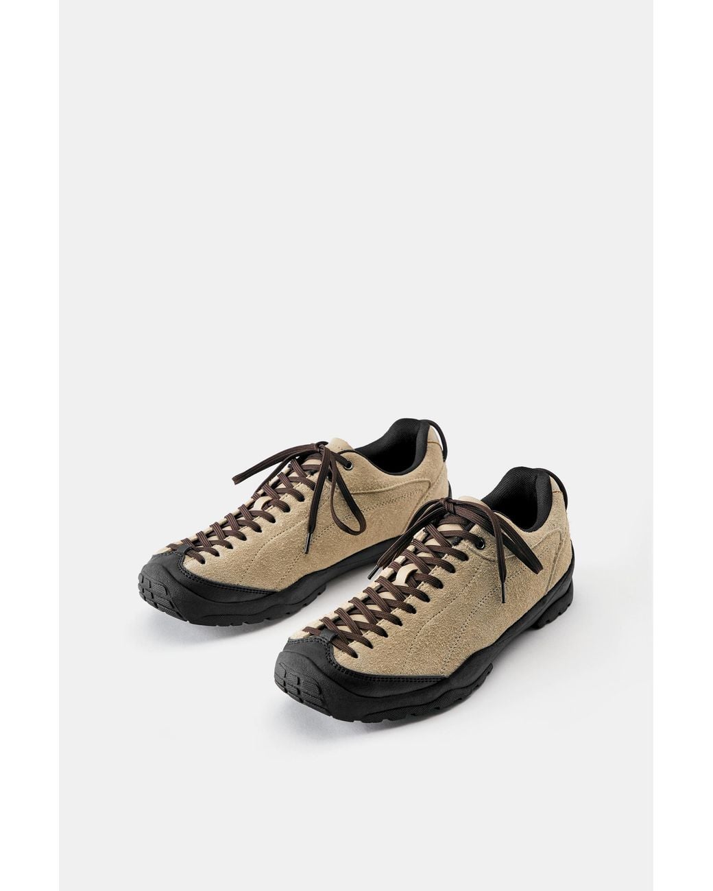 Pull&Bear Trekking-Sneaker Aus Leder in Blue für Herren