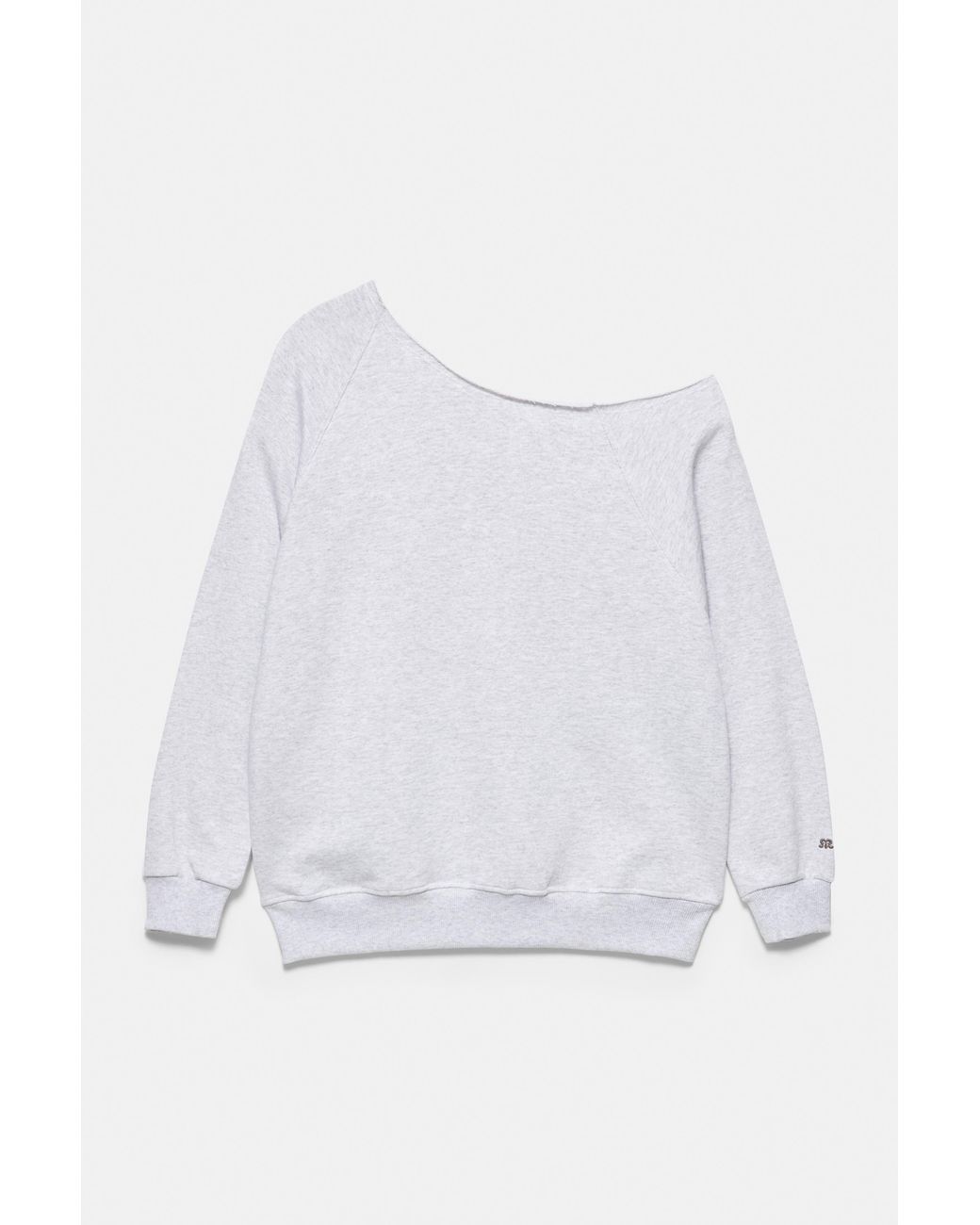 Sweat Asymétrique Imprimé Pull&Bear en coloris White