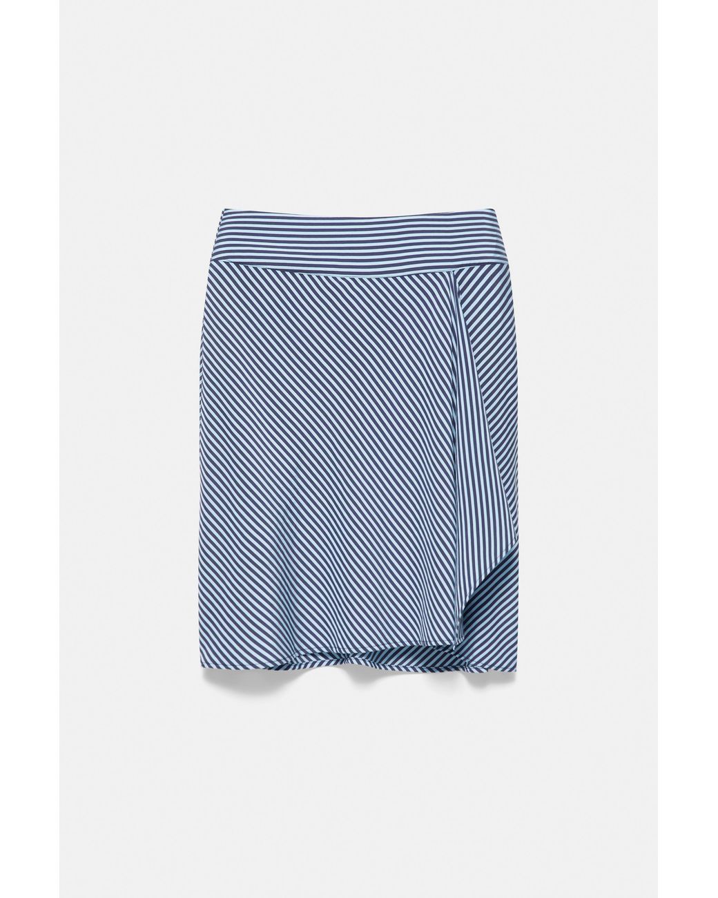 Pull&Bear Blue Striped Skirt