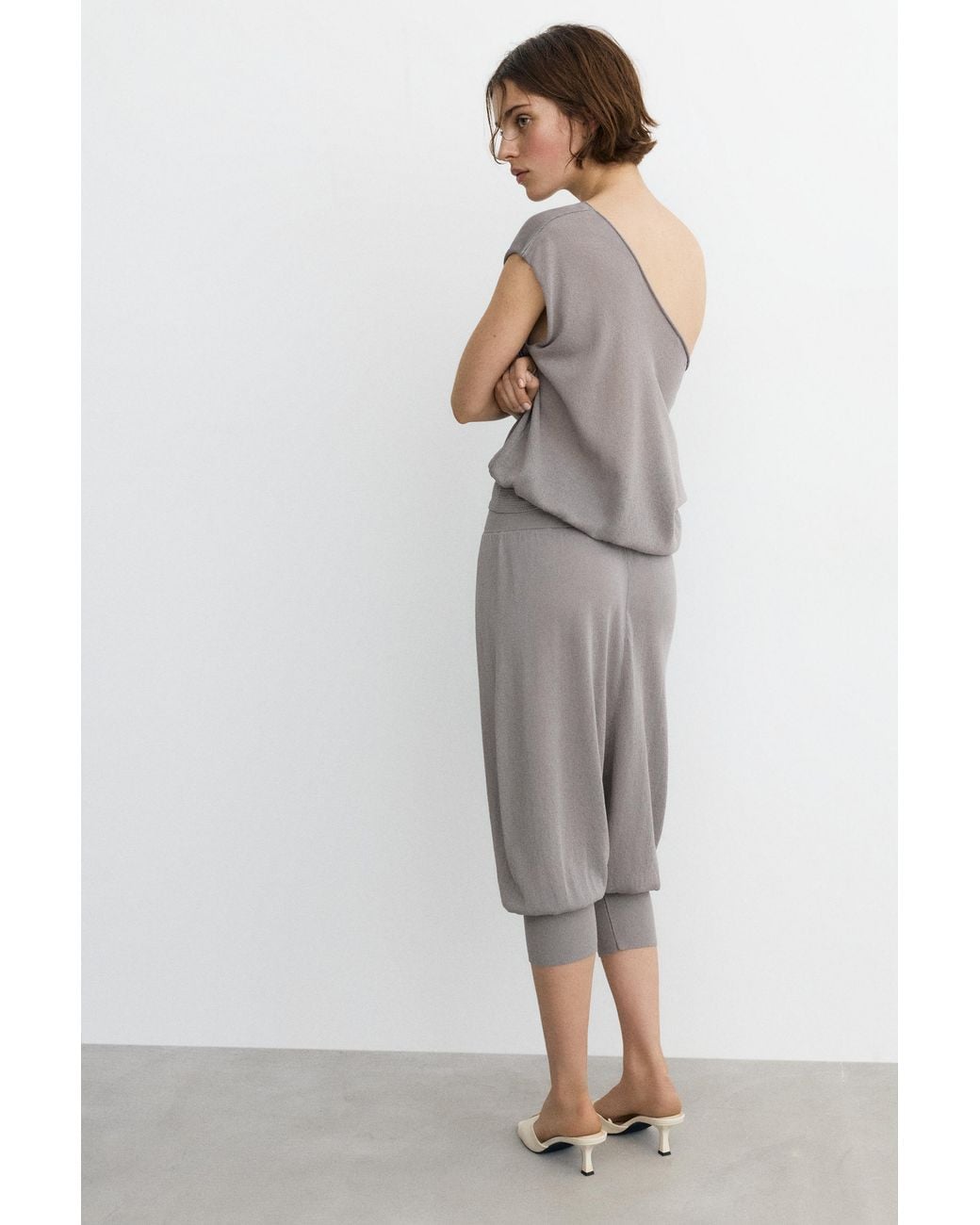 Pull&Bear Gray Sarouel Trousers