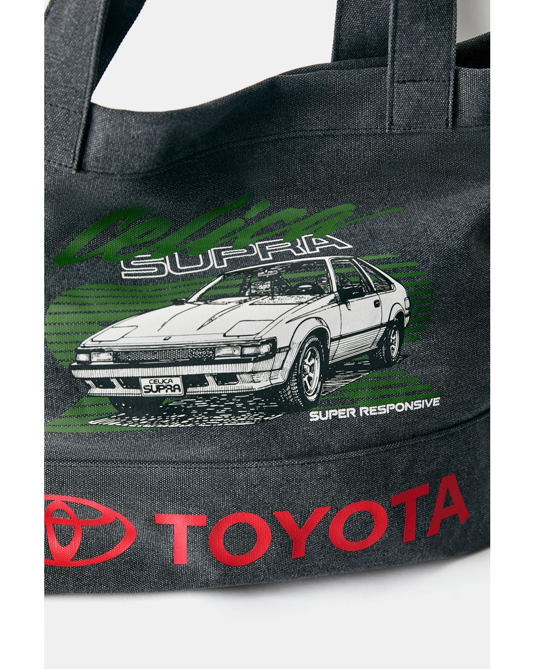 Pull&Bear Blue Toyota Canvas Tote Bag for men