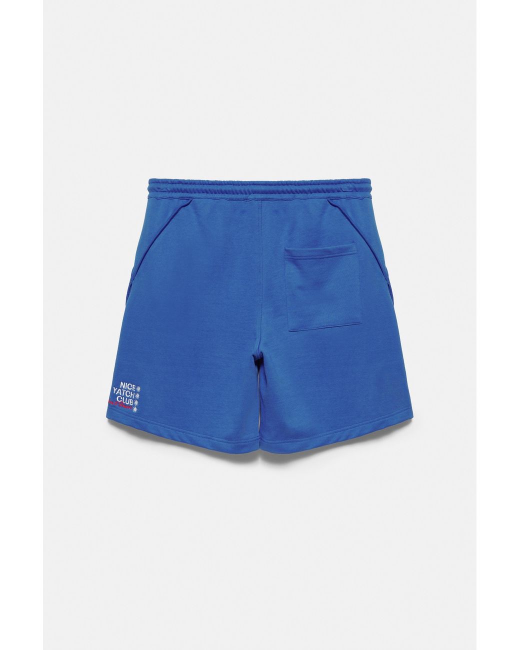 Pull&Bear Blue Yacht Club Bermuda Sweat Shorts for men