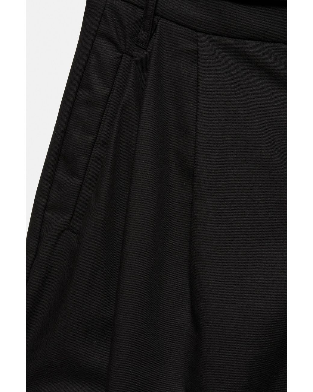 Pull&Bear Black Cargo Balloon Belt Trousers