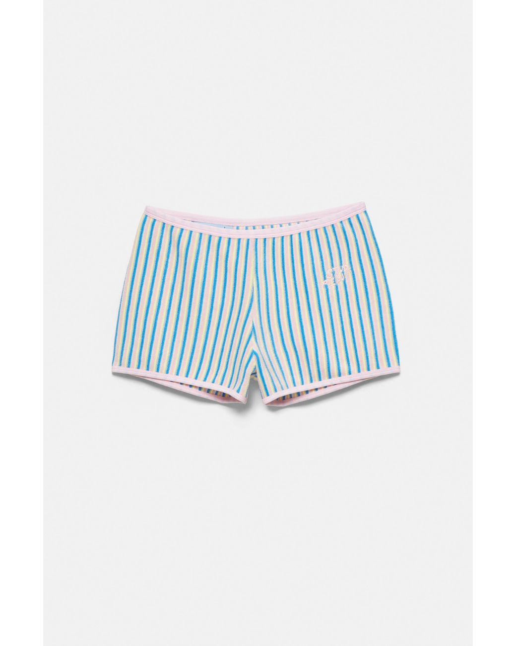 Short Effetto Spugna Pleasures X Stwd di Pull&Bear in Blue