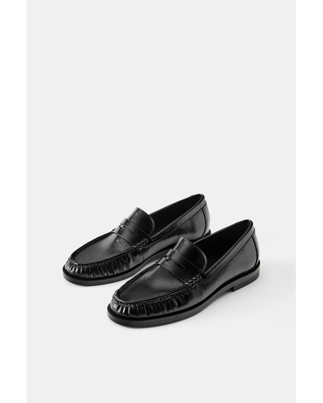 Mocassins Froncés Pull&Bear en coloris White