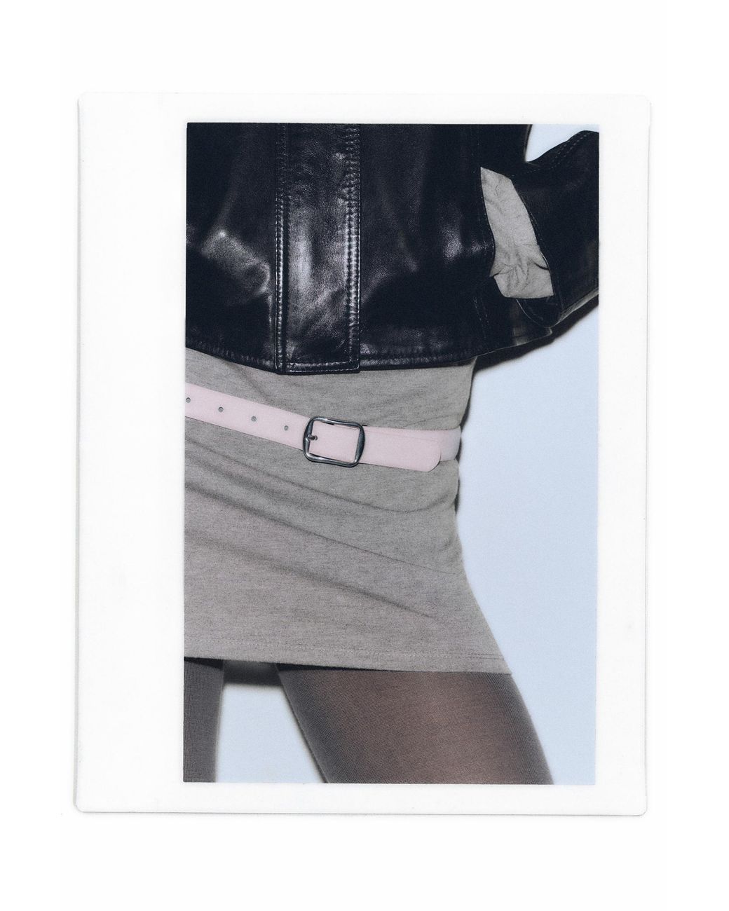 Pull&Bear Pink Square Buckle Belt