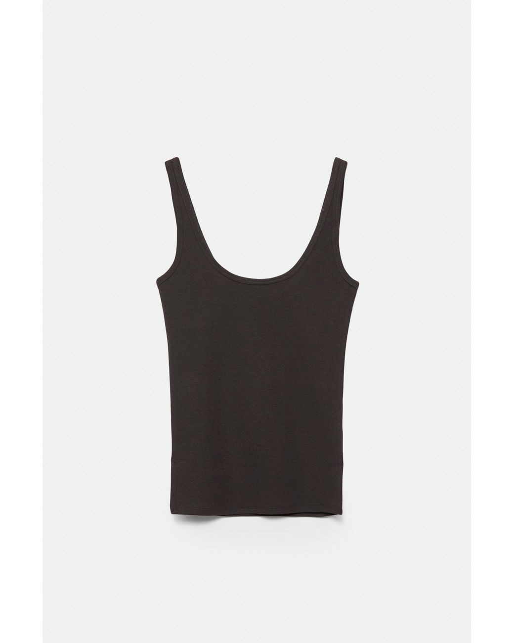 Pull&Bear Black Modal Tank Top