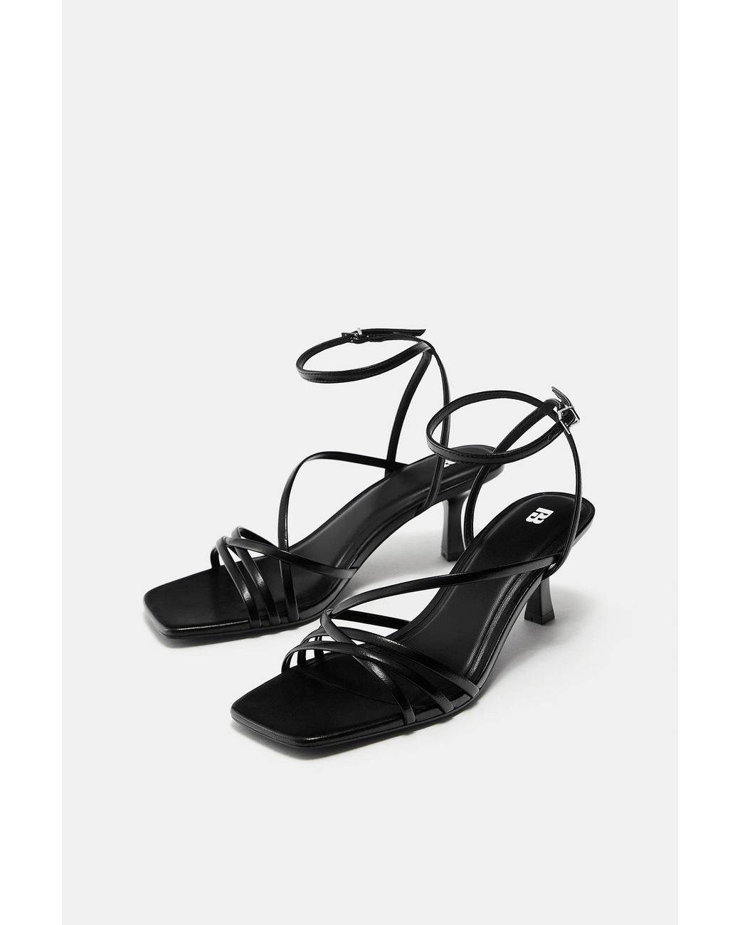 Pull&Bear Blue Strappy High-Heel Sandals