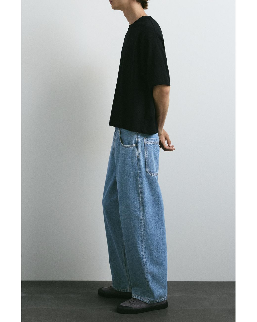 Jeans Barrel di Pull&Bear in Blue da Uomo