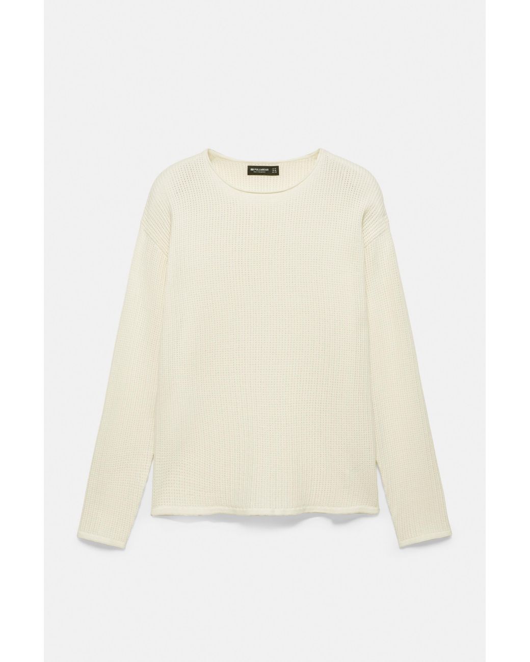 Pull&Bear Pullover Mit Lockerem Strickmuster in Gray für Herren