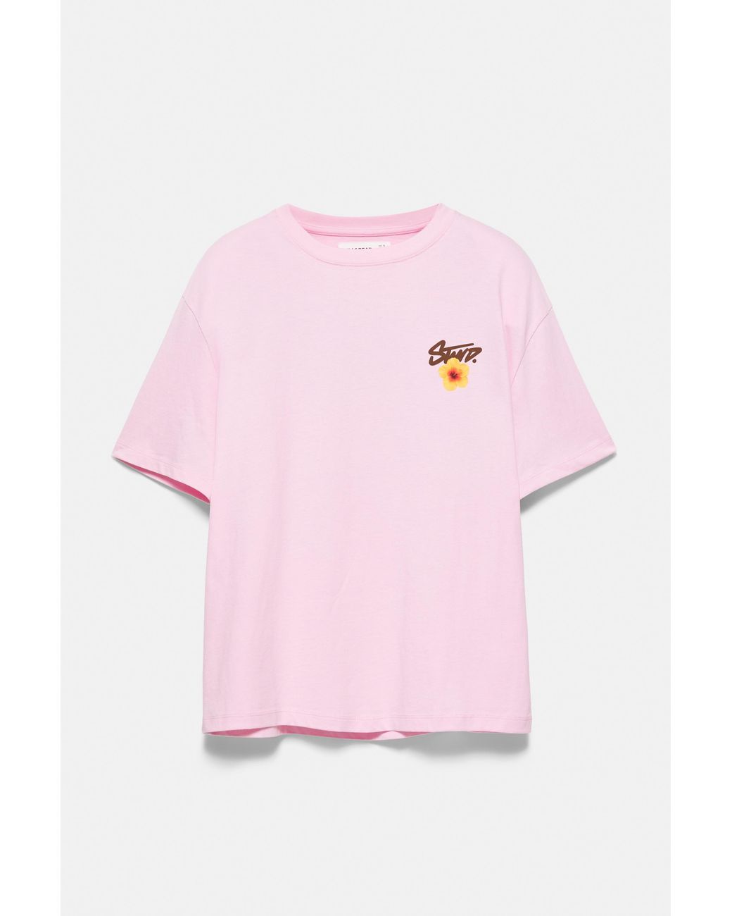 Pull&Bear Blue Stwd Flower T-Shirt