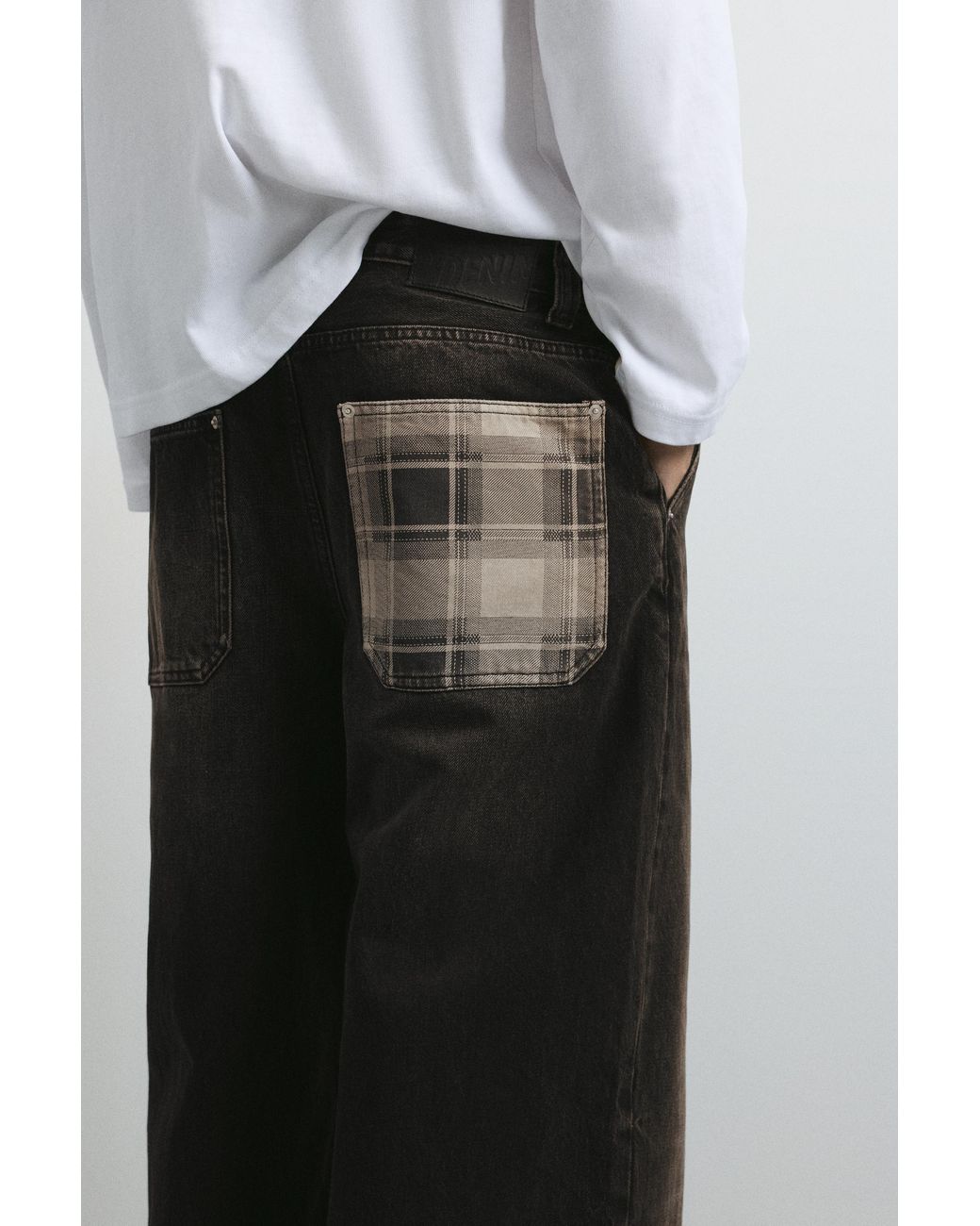 Pull&Bear 100% Katoenen Barrel Jeans in het White voor heren