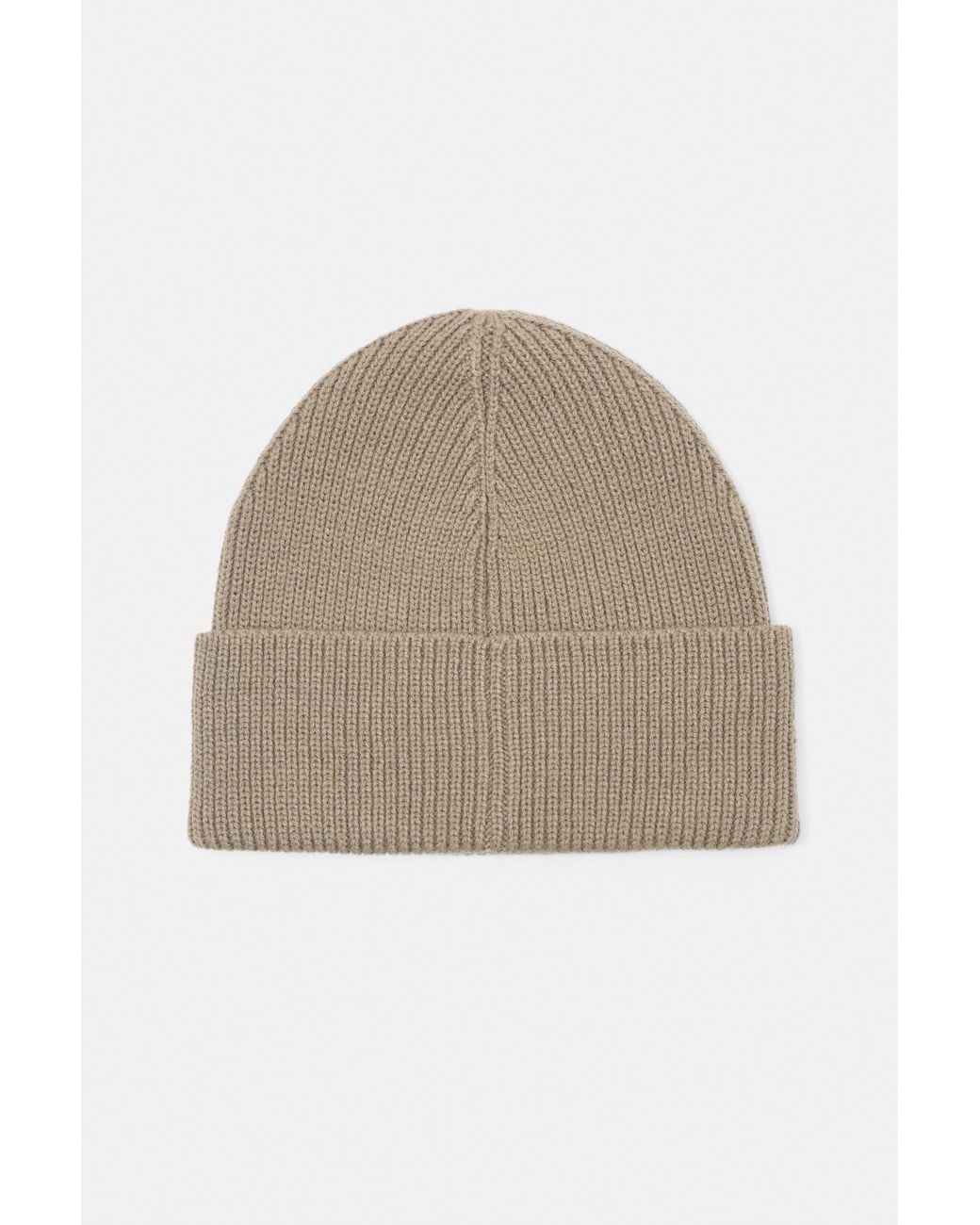 Pull&Bear Natural Basic Beanie for men
