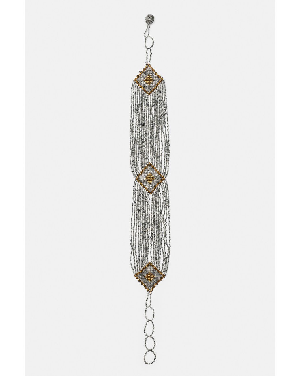 Collana Choker Con Perline di Pull&Bear in White