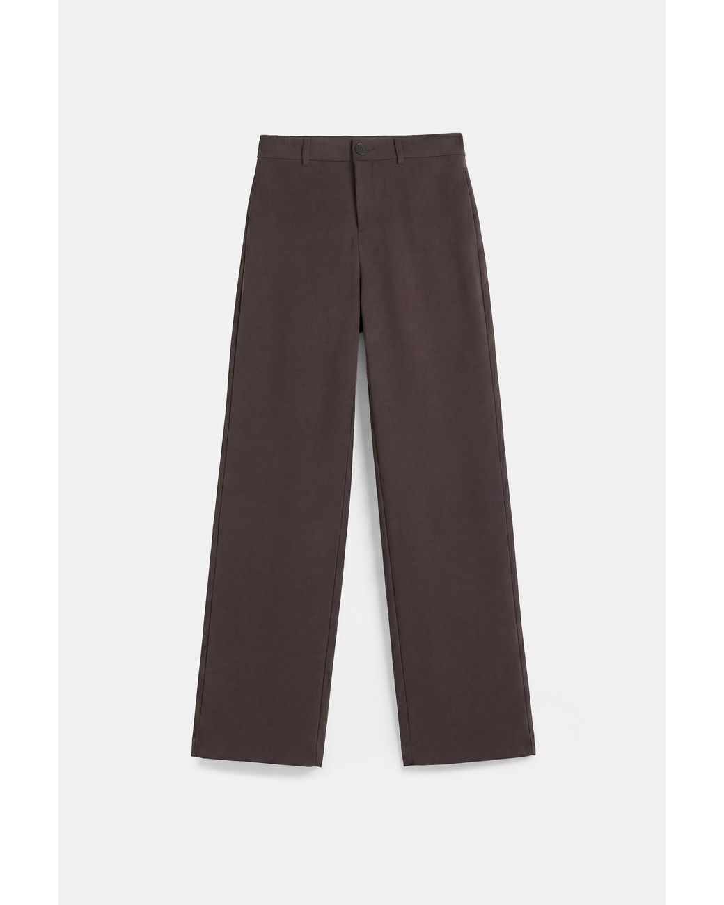 Pull&Bear Brown Full Length Smart Trousers