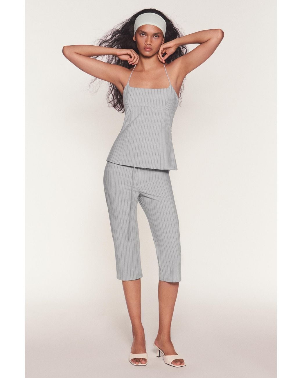 Pull&Bear Gray Halter Top