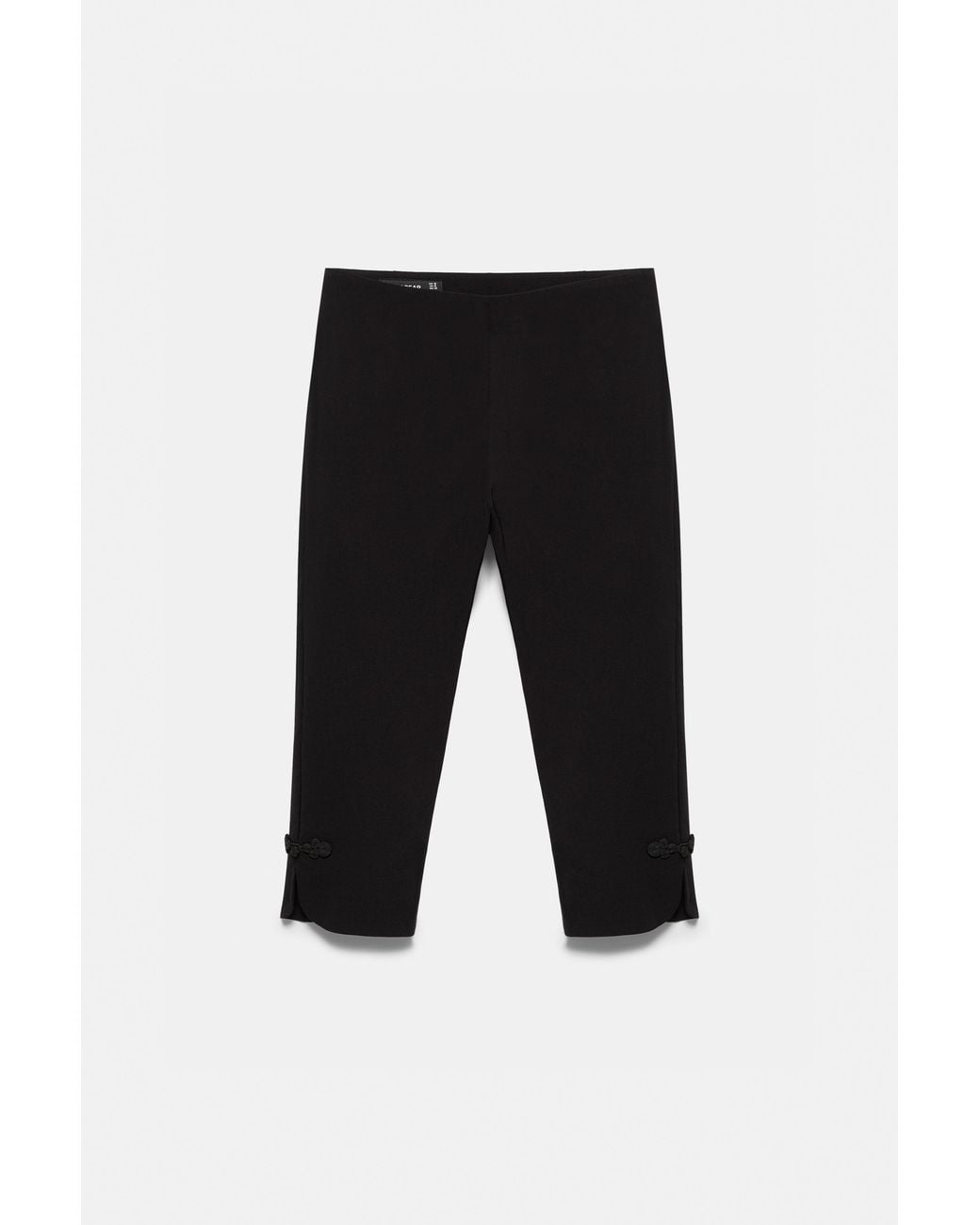 Pantaloni Capri Alamari di Pull&Bear in Black