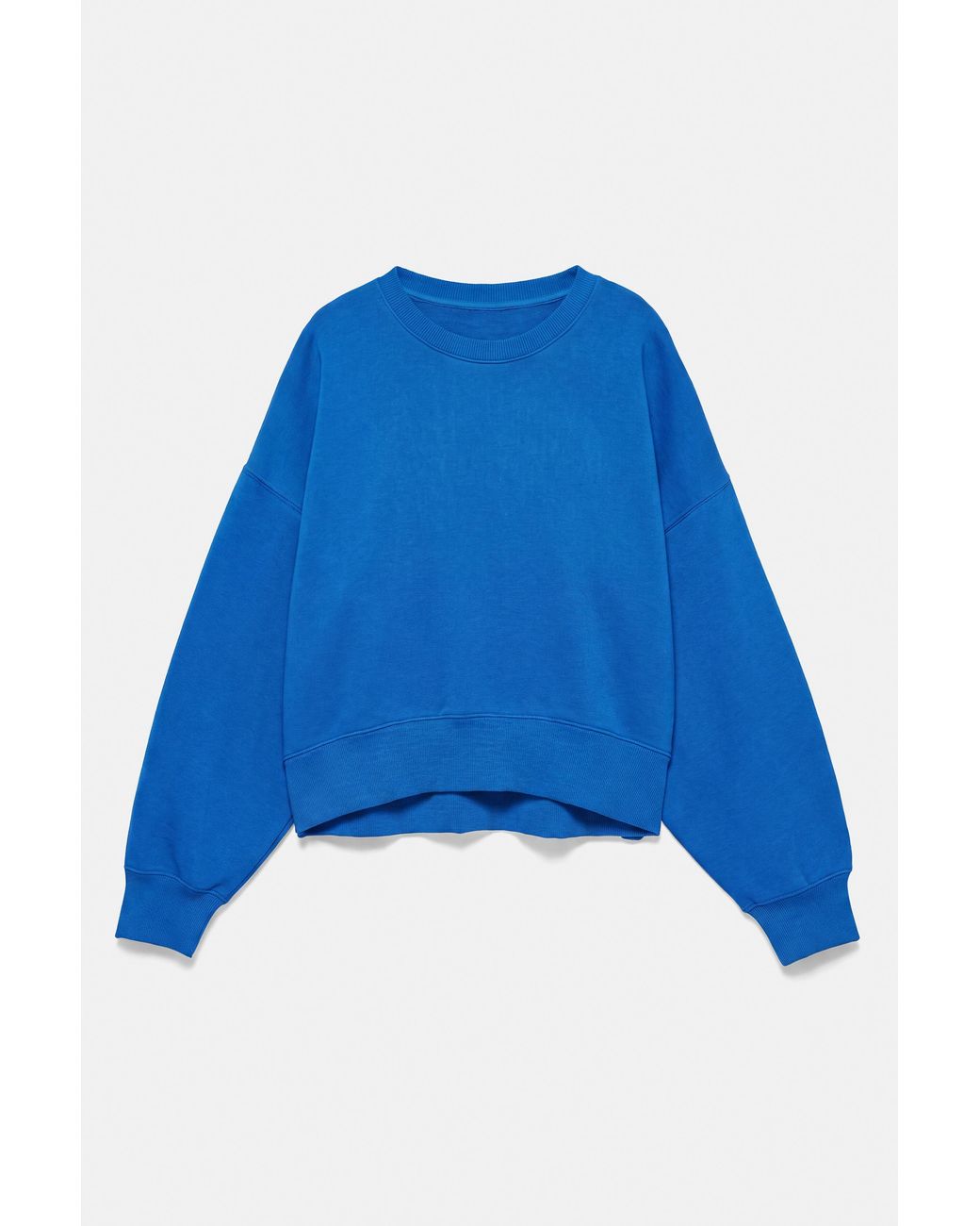 Pull&Bear Blue Round Neck Sweatshirt