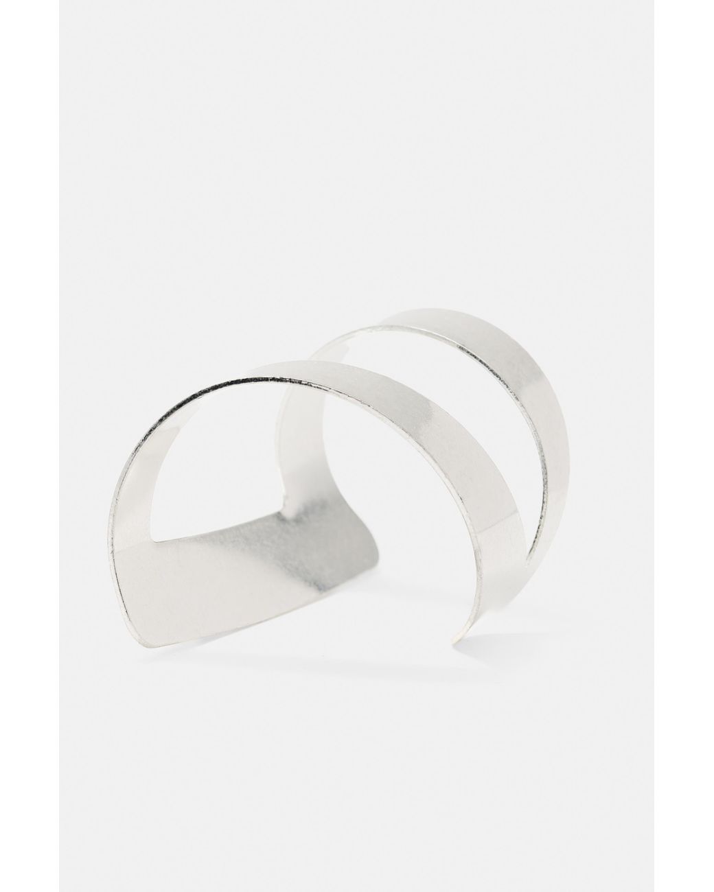 Pull&Bear White Curved Arm Cuff
