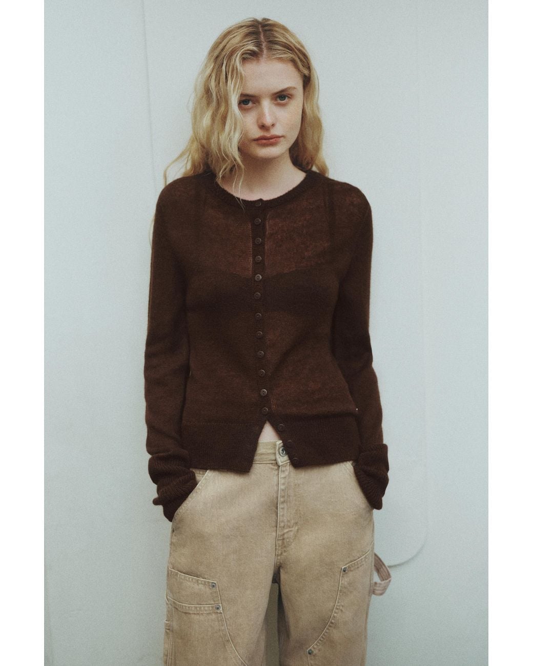 Cardigan Basique Pull&Bear en coloris Black
