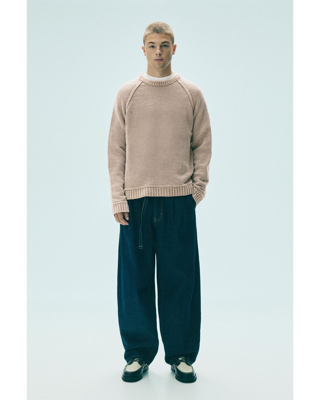 Pull&Bear Verwassen Trui in het Green voor heren