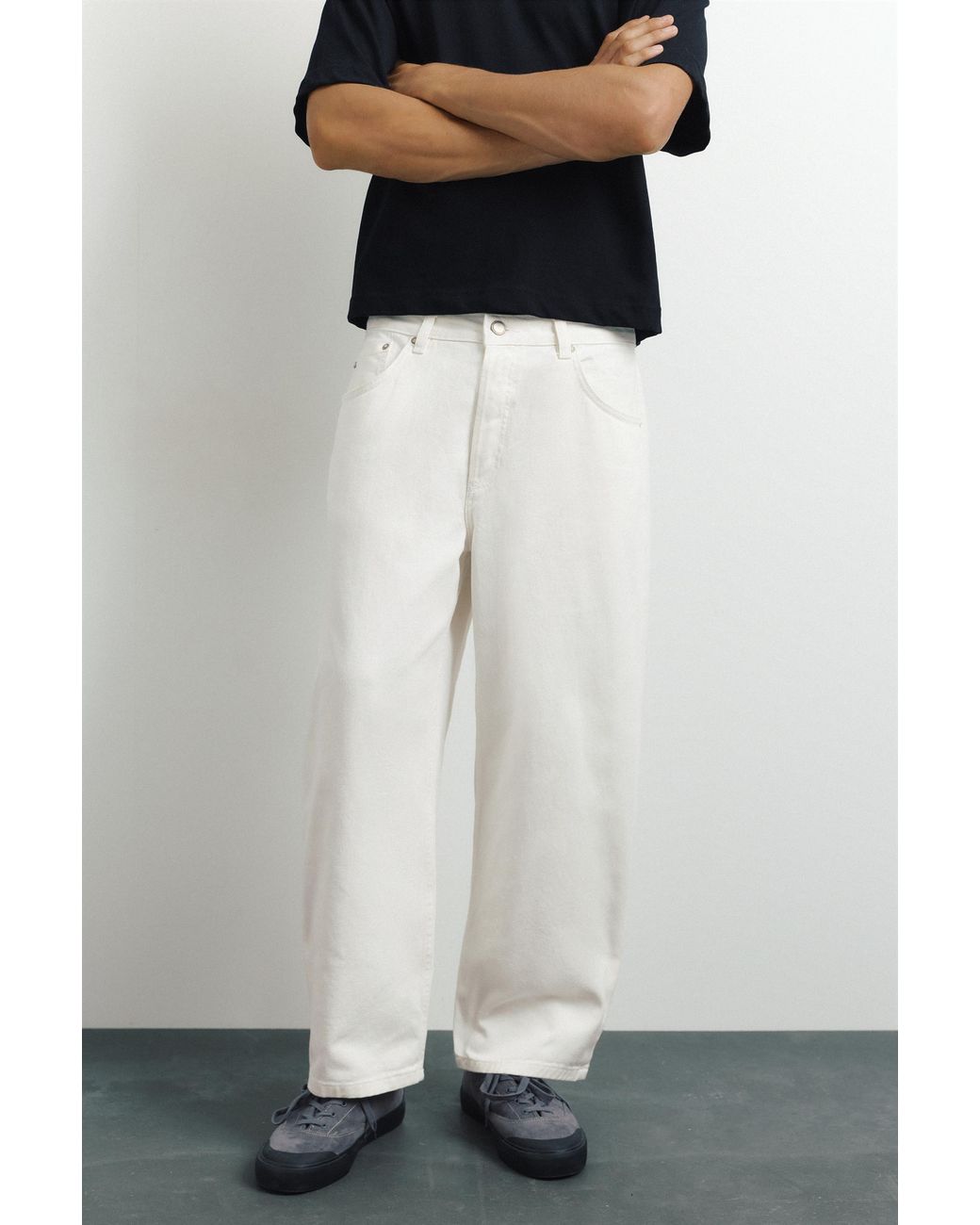Pull&Bear Green Tapered Jeans for men